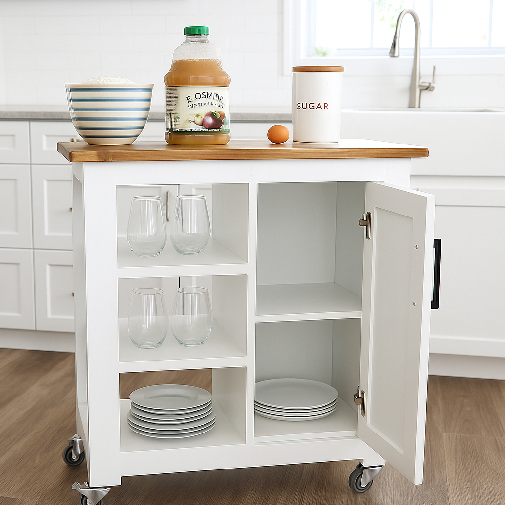 Modnest 3-Shelf Mini Kitchen Island