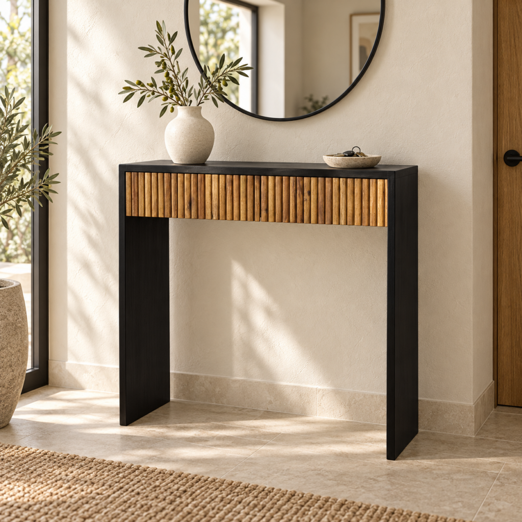 Oslo Black Pine Console